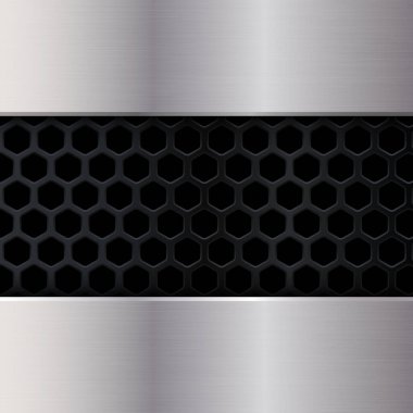 Metal arka plan. Altıgen yanarak bahislerin doğru geometrik desen. Vektör çizim Eps10