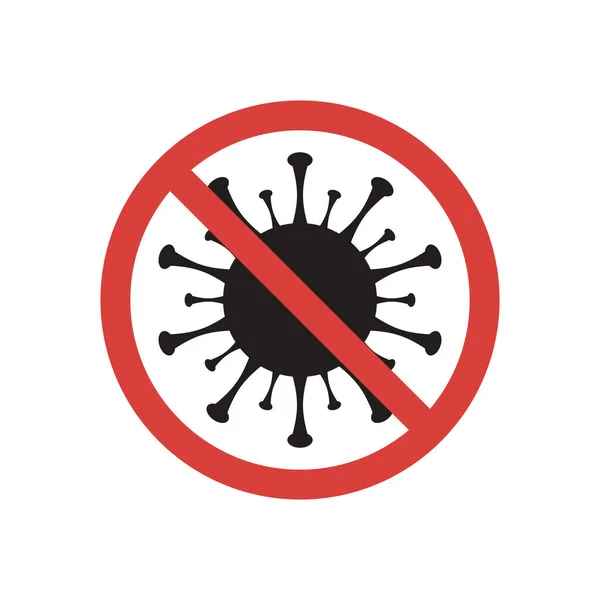 Stop Covid Sign Corona Virus Symbol Vector Illustration Eps10 — Stock Vector