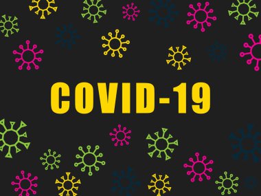 Coronavirus, COVID-19 geçmişi. Pandemik tıbbi konsept. Vektör illüstrasyonu EPS10