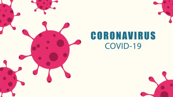 Koronavirus Pozadí Covid Pandemický Lékařský Koncept Vektorová Ilustrace Eps10 — Stockový vektor