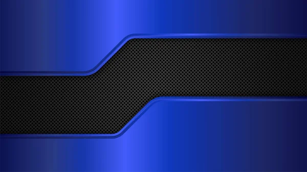 黑色和蓝色的金属背景 矢量设计模板Eps10 — 图库矢量图片