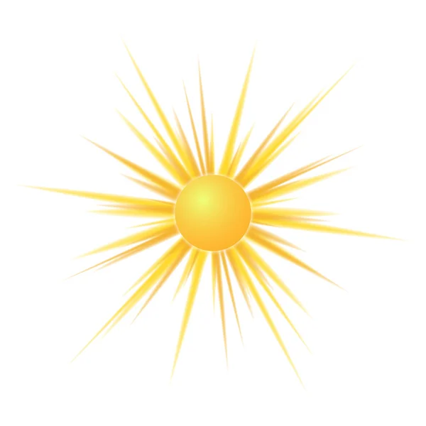 Icona Del Sole Meteo Logo Vettoriale Eps10 — Vettoriale Stock