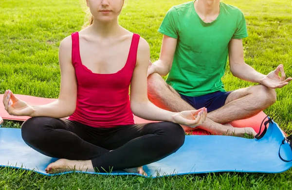 Seated yoga pose. Practicing yoga