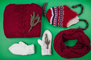 Kış kadın kıyafeti. Giyim ve aksesuarları