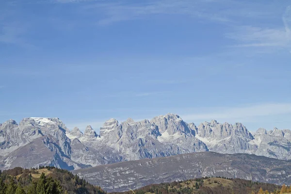 Brenta widok z Monte Bondone — Zdjęcie stockowe