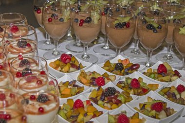 Malzemeyi bir tatlı büfesi