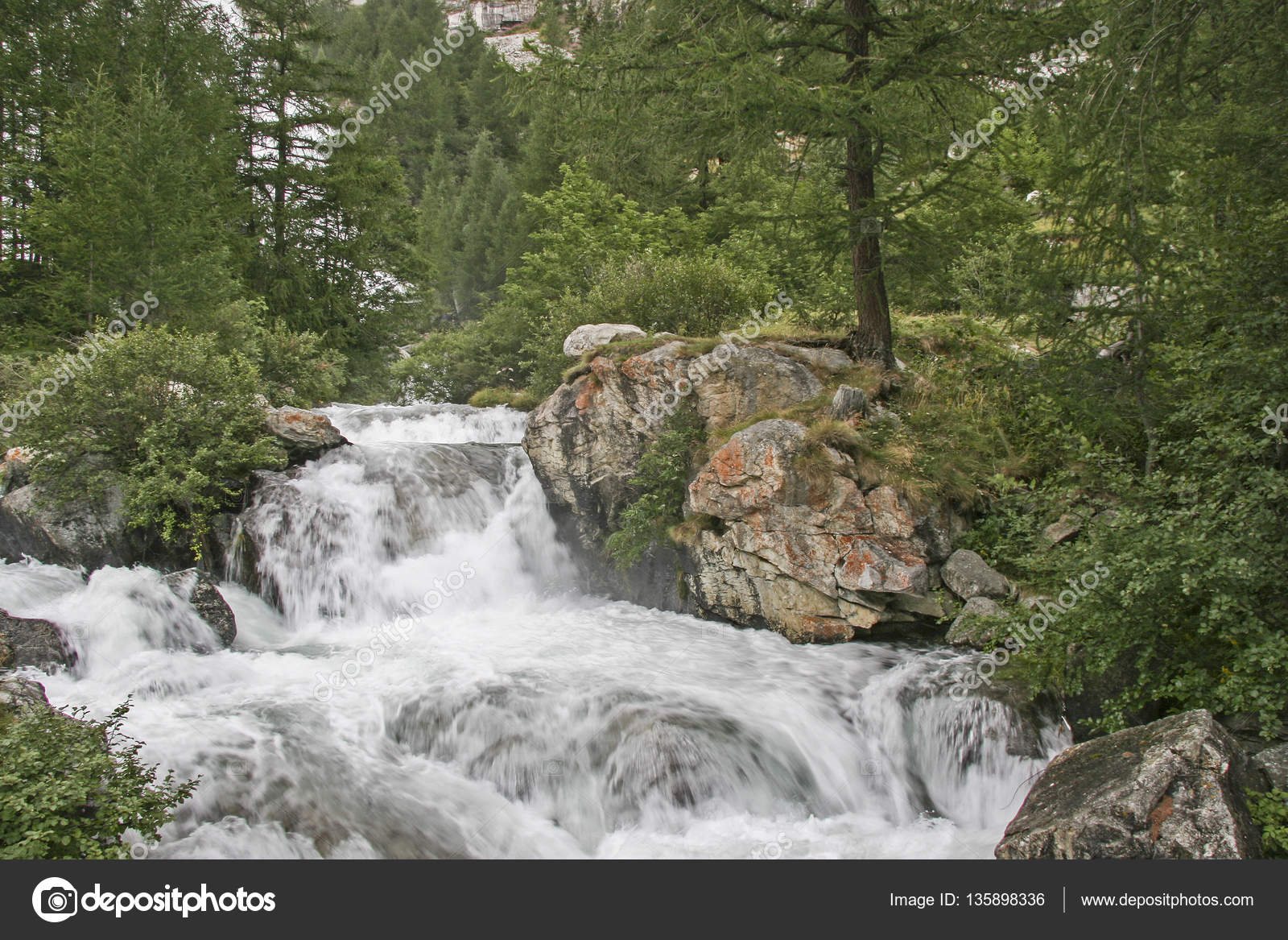 Cascata del Toce detail Stock Photo by ©Tinieder 135898336