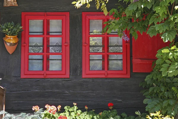 Kleurrijke huis detail — Stockfoto