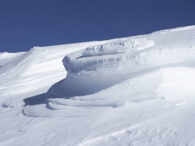 Monti Sibillini kar oluşumları