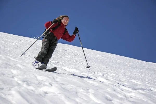 Skitour in den monti sibillini — Stockfoto