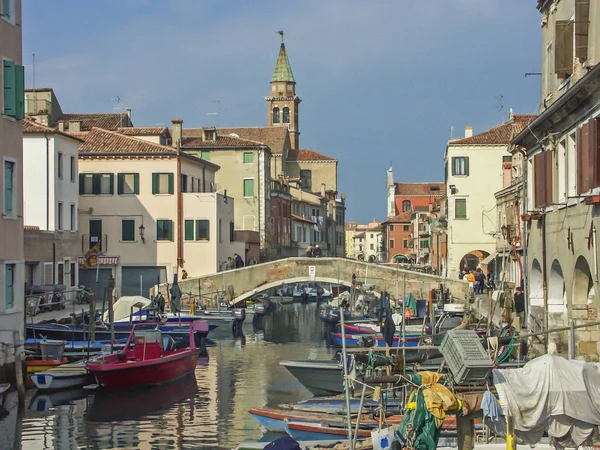 Кьоджа - маленькая Венеция — стоковое фото