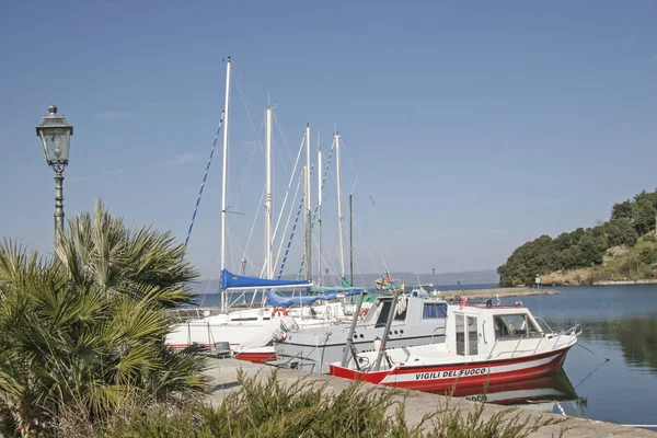 Impressões portuárias no Lago Bolsena — Fotografia de Stock