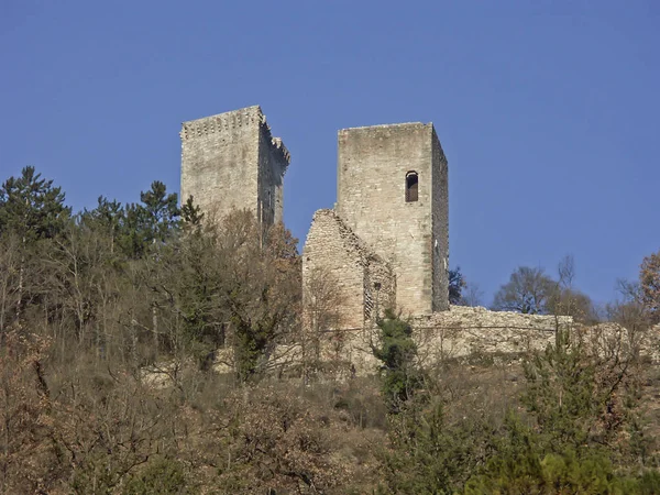 Schloss in Visso — Stockfoto