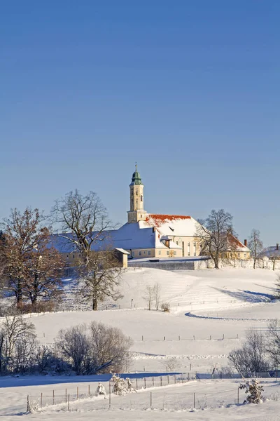 Monasterio Reutberg en invierno — Foto de Stock