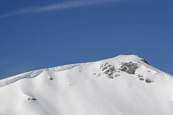 Zimní horolezectví v pohoří Rofan — Stock fotografie