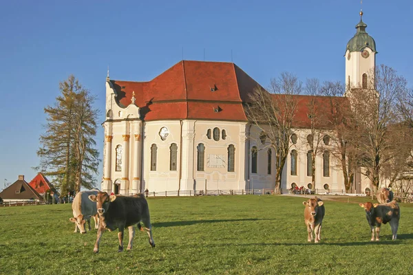 Iglesia Wies en Pfaffenwinkel —  Fotos de Stock