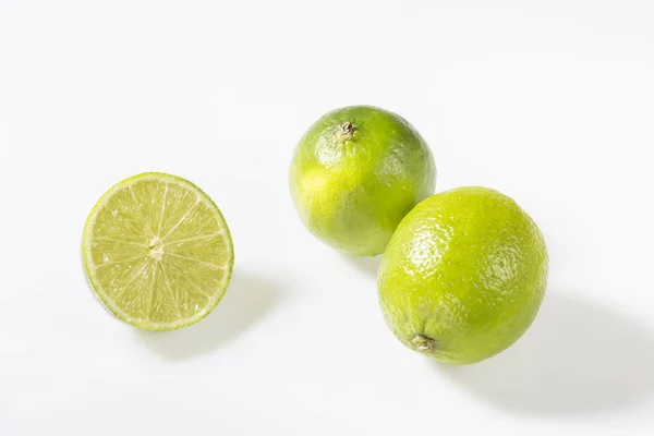 Lime in front of white background — Stock Photo, Image