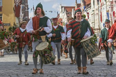 Old tradition -  Prince's wedding in Landshut clipart