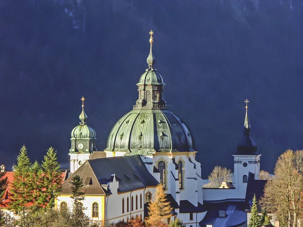 Ettal Abbey in Upper Bavaria — Zdjęcie stockowe