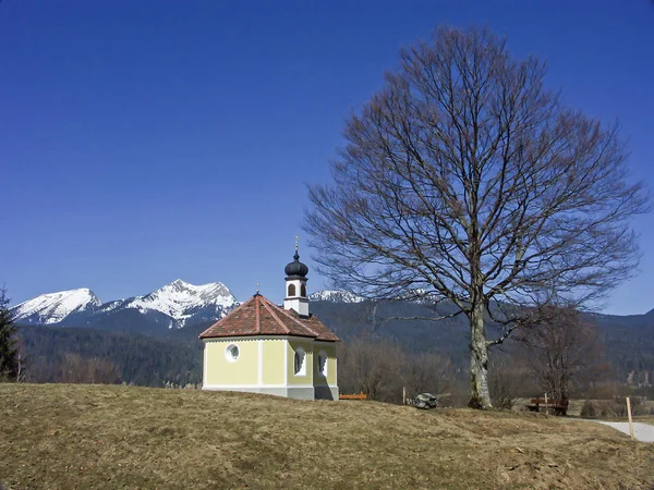 Capilla en el país Werdenfels — Foto de Stock