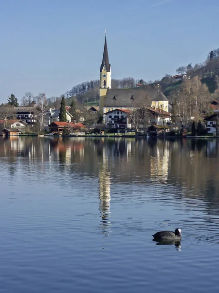 Pueblo Schliersee en Baviera — Foto de Stock