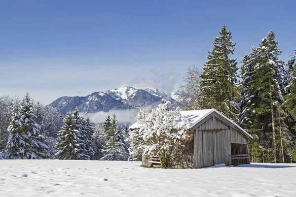 Winter in  Isarwinkel — Stock Photo, Image