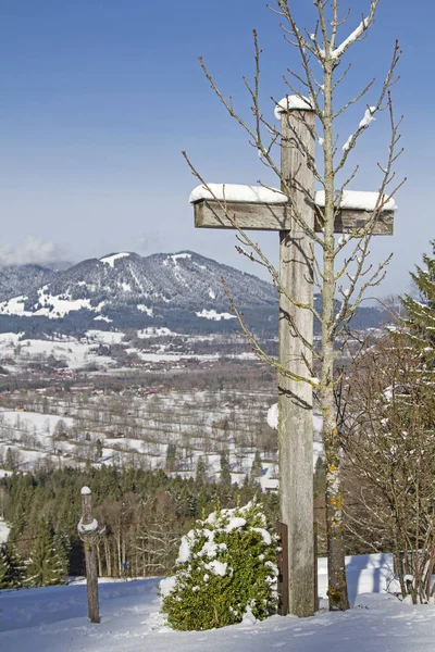 Isarwinkel in inverno — Foto Stock