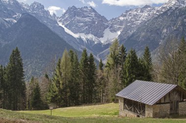 Papa'nın yolunu Lorenzago di Cadore yakınındaki