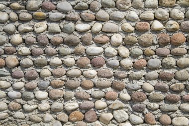 Wall with pebbles clipart