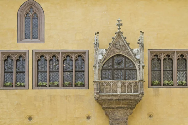 Erker w ratuszu w Regensburgu — Zdjęcie stockowe