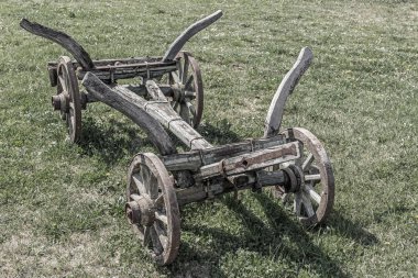 Retro görünüm aracında çiftçiler