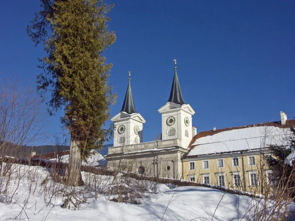 Monasterio Tegernsee en invierno — Foto de Stock