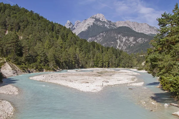 Isar vicino a Scharnitz — Foto Stock