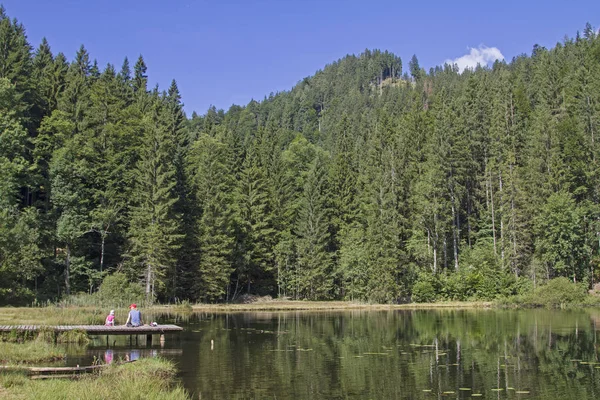 Lake Bichler in Mangfall mountains — Stockfoto