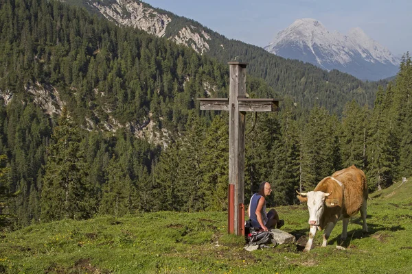 Meeting at the summit — Stock Photo, Image