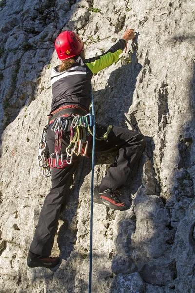 Escalada divertida en Stallavena — Foto de Stock