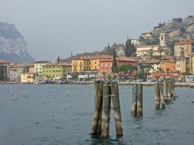 Torbole Lake Garda kuzey kıyısında