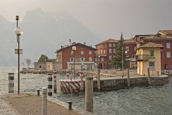 The picturesque village of Torbole, located at the northern end of Lake Garda, is popular with surfers and mountain bikers