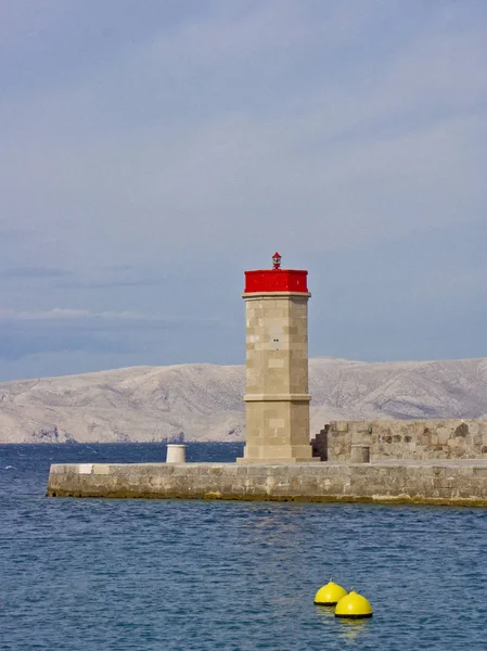 Harbor entrance on the Croatian coast — Stock Photo, Image