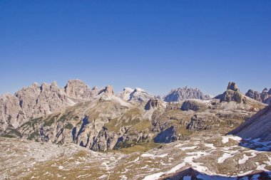 Sexten Dolomites görünümünü