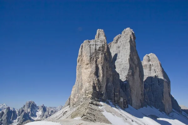 Tre toppar - landmärke i Dolomiterna — Stockfoto