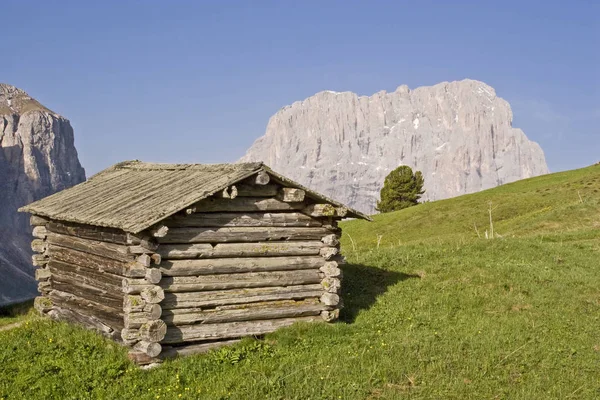 No passo de Gardena no Tirol do Sul — Fotografia de Stock