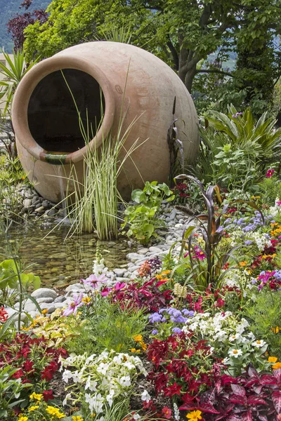 梅拉诺的水疗花园 — 图库照片