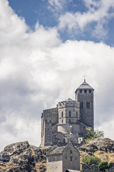 Notre-Dame de Valere em Sitten in der Schweiz — Fotografia de Stock