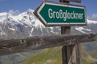 Grossglockner yüksek Alp yolda sürücü