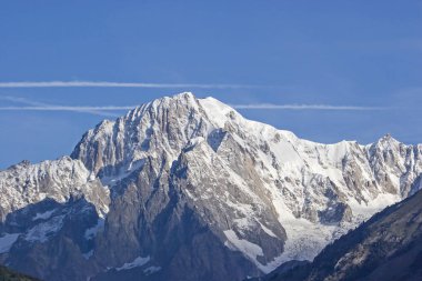 Mont Blanc - the roof of Europe clipart