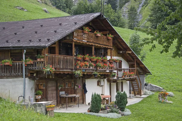 Agriturismo nelle Alte Alpi in Savoia — Foto Stock