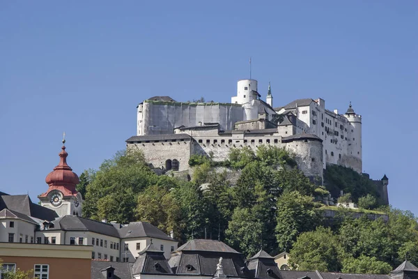 A fortaleza de Hohensalzburg na Áustria — Fotografia de Stock