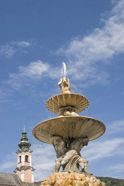 Detail van de Residenz fontein in Salzburg — Stockfoto