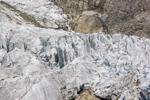 Glacier break in Val Veny — Stock Photo, Image